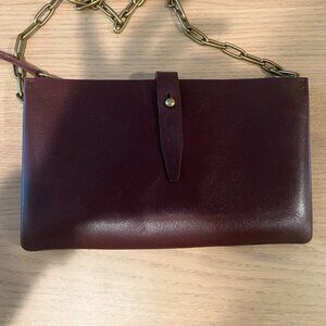 The Transport Accordion Crossbody in Dark Cabernet